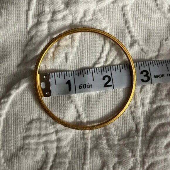 Gold and Yellow glitter Mirror Work Bangles Festive Indian Jewelry haldi - Picture 15 of 16